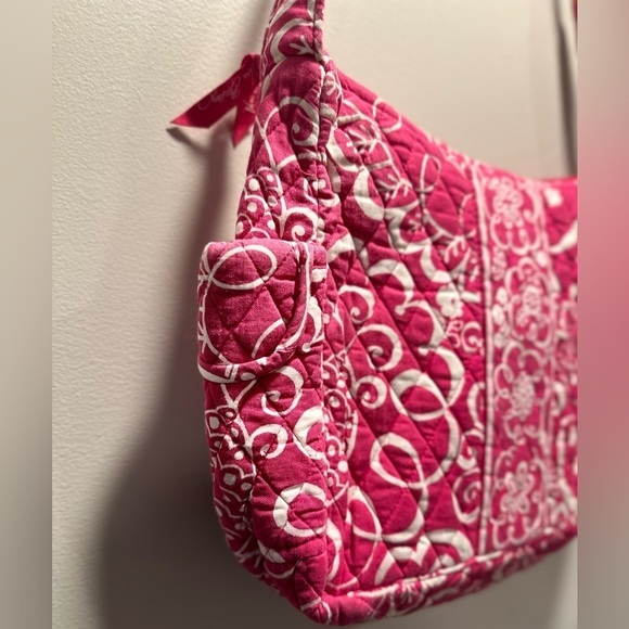 Vera Bradley Twirly Birds in Pink Retired Pattern Shoulder Bag & Mini Wallet Set - Picture 7 of 15